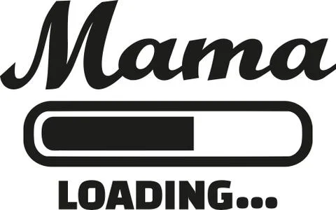 Mom loading german Stock Illustration