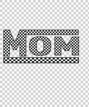Mom Text Block With Grid Pattern displaying typography black Stock Illustration
