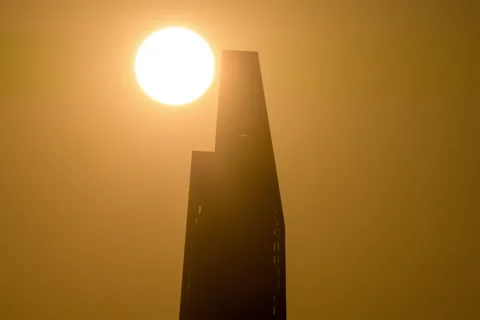 MoMA Sunset Timelapse (One of Two) Stock Footage 222227169