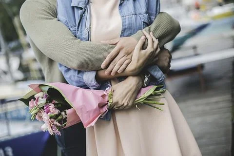 Moment of Affection Stock Photos
