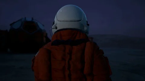A moment before the aliens attack 02 Stock Footage 124694216