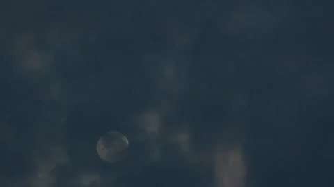 Moment of cloud through moon in the night, timelapse. Stock Footage 316675482