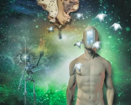 Moment of creation Stock Illustration