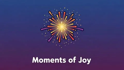 Moment of joy Illustrazione stock