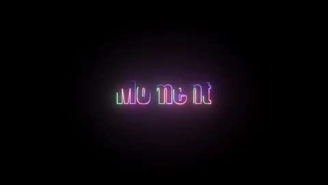 Moment Text Animation Stock Footage 324802582