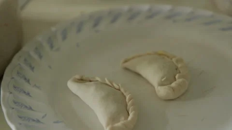 Momo Ready for Frying Stock Footage 42096817