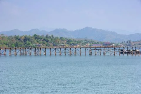 Mon bridge. Foto stock