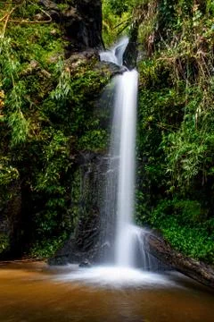 Mon Tha Than waterfall it beautiful most famous in Doi Suthep-Pui National Pa Stock Photos