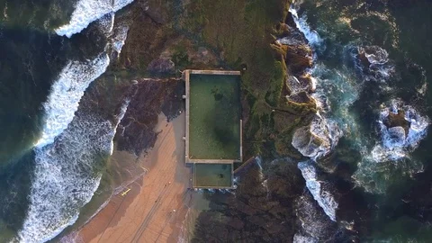 Mona Vale rock pool Stock Footage 84917240