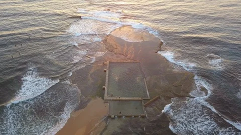 Mona Vale rock pool Video stock 90403903