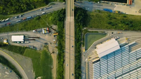Monaca Bridge x2 Stock Footage 252231735