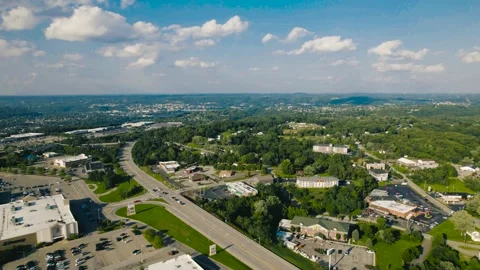 Monaca Drone Panorama Stock Footage 251834749