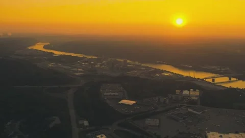 Monaca Sunset 2 Stock Footage 253054929