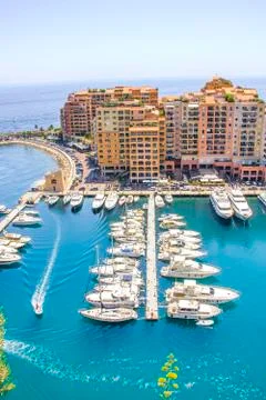 Monaco and yachts Foto stock