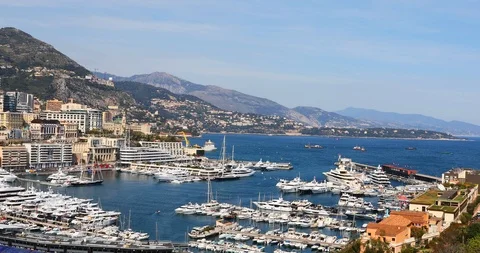 Monaco bay Stock Footage 107539466
