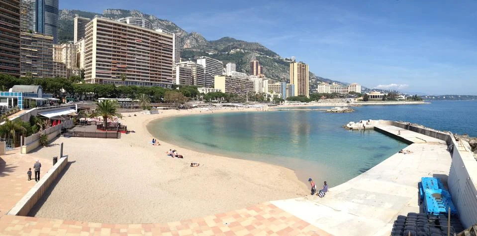Monaco Beach. 스톡 사진