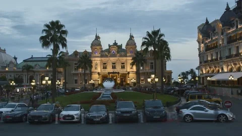 Monaco Casino Timelapse Video stock 139055258