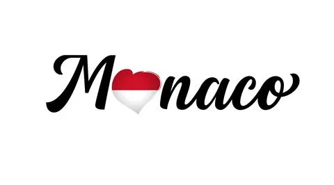 Monaco creative lettering Stockillustratie