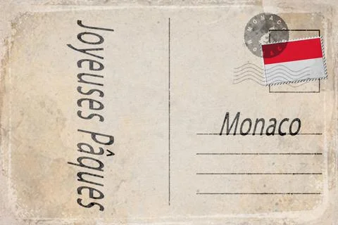 Monaco Easter Celebration Background Stock Illustration