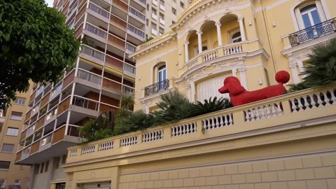 Monaco Elegant Residential Facade With Classic Architecture 4K 库存影片 335270983