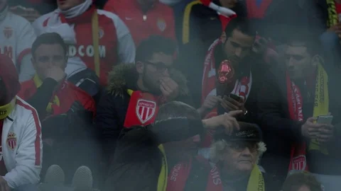 Monaco Fans Stock Footage 77028423