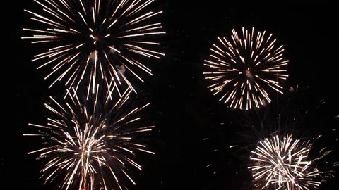 MONACO FIREWORKS Stock Footage 129619419