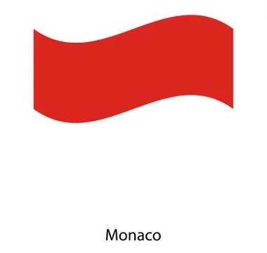 Monaco flag background with cloth texture. Stock Illustration