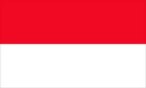 Monaco Flag Design Stock Illustration