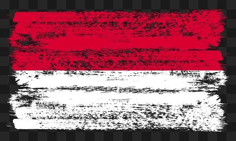 Monaco flag in grunge style Stock Illustration