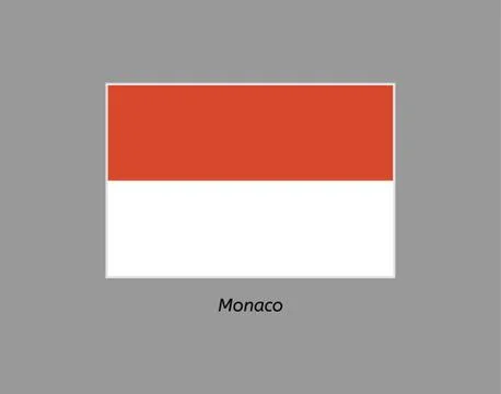 Monaco flag Stock Illustration