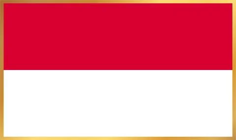 Monaco Flag Illustration Stock Illustration