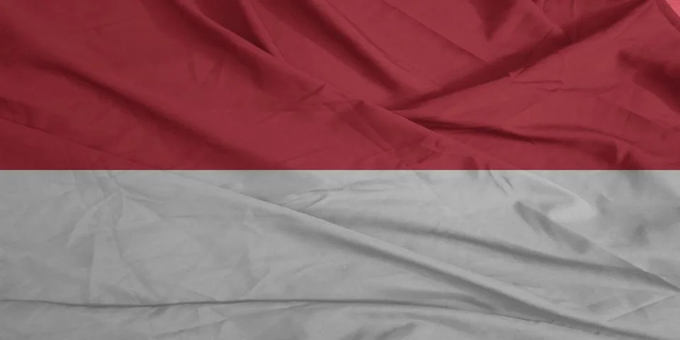 Monaco Flag moving softly in the wind Stock Photos