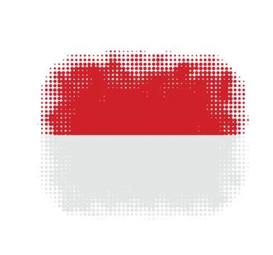 Monaco flag symbol halftone Stock Illustration