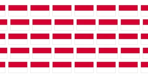 Monaco Flag Video Wall Stock Footage 87096335