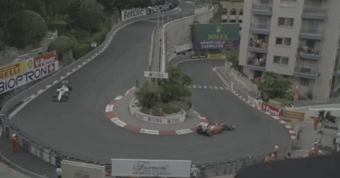Monaco - Hairpin - All Drivers Video stock 50652268