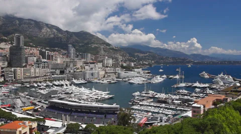Monaco harbor Stock Footage 38530551