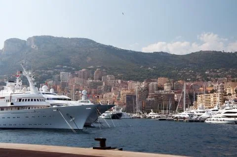 Monaco harbor Stock Photos