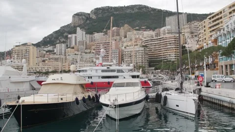 Monaco Harbour Stock Footage 266824020