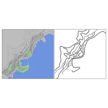 Monaco Stock Illustration