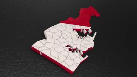 Monaco map 3d. 3d map of Monaco. Video stock 274303222