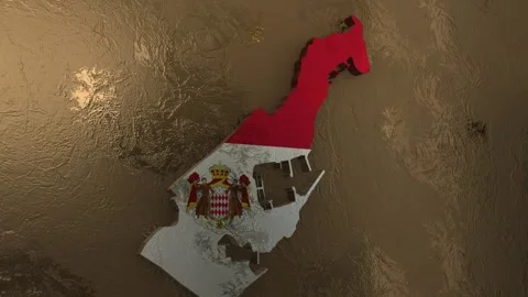 Monaco Map Stock Footage 277925115