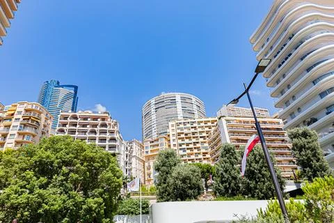 Monaco in the middle of summer. Monaco en plein t. Stock Photos