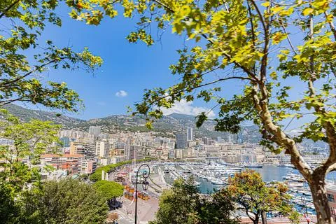 Monaco in the middle of summer. Monaco en plein t. Stock Photos