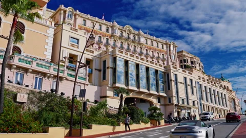 Monaco, Monte Carlo, 25 March 2025: one of the central streets of Monte Carlo on Stock Footage 305418065
