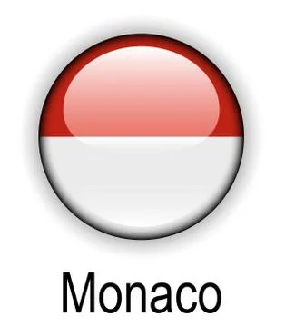 Monaco official state flag Stock Illustration