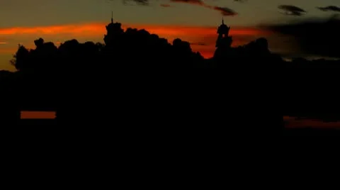 Monaco Opera sunrise Stock Footage 10683251