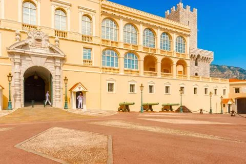 Monaco the prince's palace Stock Photos