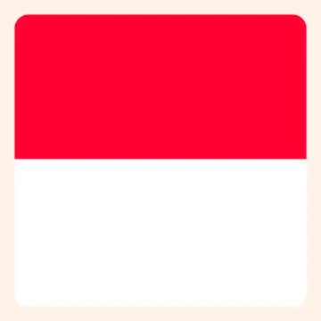 Monaco square flag button, social media communication sign, business icon. Stock Illustration