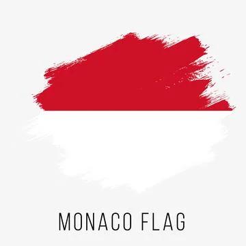 Monaco Vector Flag. Monaco Flag for Independence Day Stock Illustration