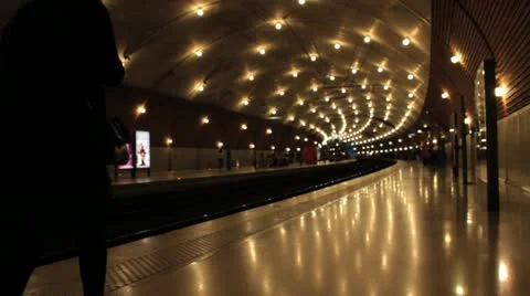 Monaco ville train station 스톡 동영상 12709177